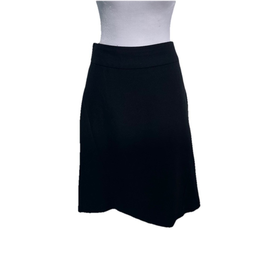 Banana Republic Wool‎ Blend Black Straight Skirt